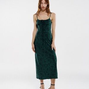 Realisation Par Alba Dress in Dazed Noir Size S Emerald Green